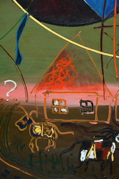 BRUNEAU, Kittie (1929-)
Untitled 
Oil on...