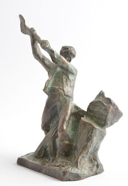 LALIBERTÉ, Alfred (1876-1953)
Lumberjack
Bronze...
