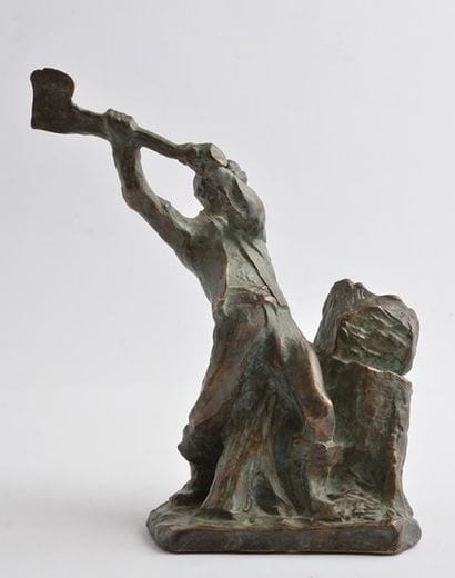 LALIBERTÉ, Alfred (1876-1953)
Lumberjack
Bronze...