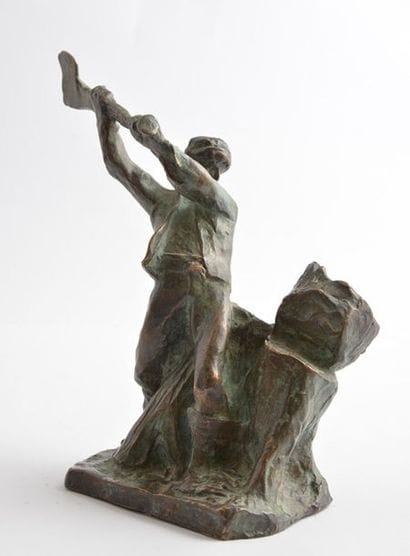 LALIBERTÉ, Alfred (1876-1953)
Lumberjack
Bronze...
