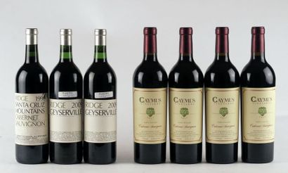 Sélection de Vins de Californie - 7 bout...