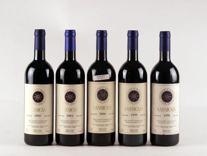 Sassicaia 1998, 1999, 2000, 2001 2002 - 5...