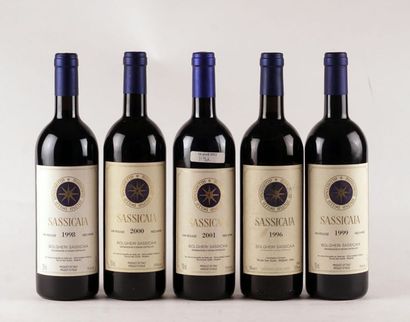 Sassicaia 1996, 1998, 1999, 2000 2001 - 5...