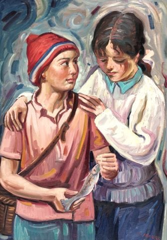 MAURO, Mario (1920-1985)
Young fishermen
Oil...