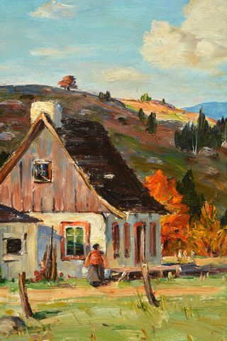 GARSIDE, Thomas (1906-1980)
Farm, Laurentians
Oil...
