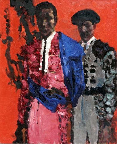 SHOWELL, Willliam (1903-1984) 
Bullfighters
Acrylic...