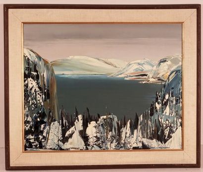 GAGNON, René (1927-)
Untitled
Oil on masonite
Signed...