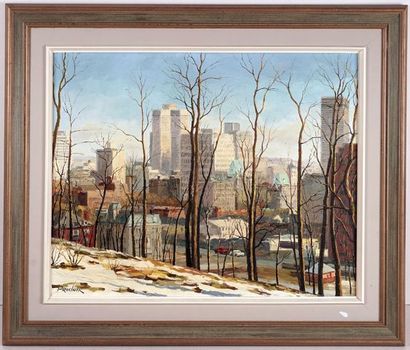 PRUDNIK, Lack (1914-)
Downtown, Montreal
Oil...