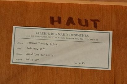TOUPIN, Fernand (1930-2009) 
