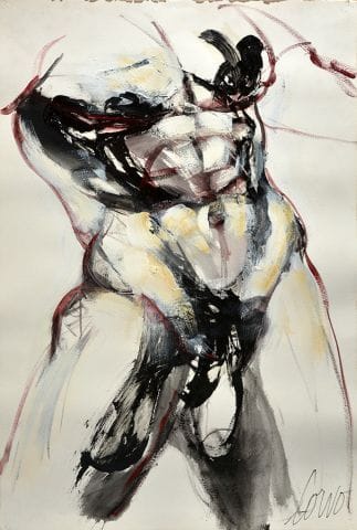 CORNO, Joanne (1952-2016)
Man's torso
Acrylic...