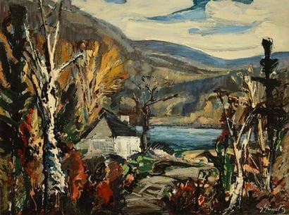 GIUNTA, Joseph (1911-2001) 
Shack, Laurentians
Oil...