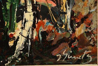 GIUNTA, Joseph (1911-2001) 
Shack, Laurentians
Oil...