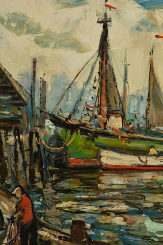 GIUNTA, Joseph (1911-2001) 
Fishermen and...