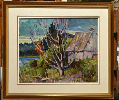 AYOTTE, Léo (1909-1976)
Landscape
Oil on...