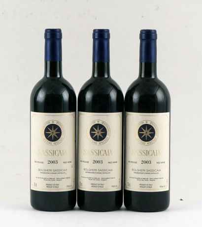 Sassicaia 2003 - 3 bouteilles (Château B...