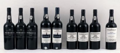 Sélection de Vins de Porto - 9 bouteilles...