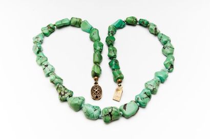 COLLIER TURQUOISE ARGENT
Collier en turquoise...