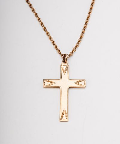 CHAINE ET PENTENDIF CROIX OR 10K 14K
Chaîne...
