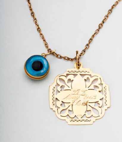 CHAINE PENDENTIFS OR 18K
Chaîne et pendentifs...