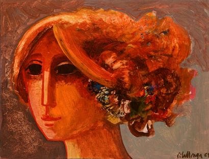 DE VILALLONGA, Jesus Carlos (1927-2018)
Portrait
Huile...