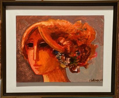 DE VILALLONGA, Jesus Carlos (1927-2018)
Portrait
Huile...