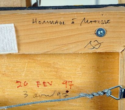 LEMOYNE, Serge (1941-1998)
Sans titre (Hommage...