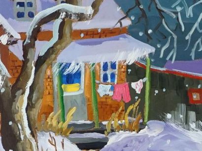 PAQUIN, Pauline Thibodeau (1952-) 
Sans titre
Huile...