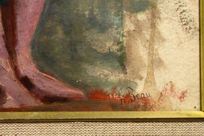 BEAU, Henri (1863-1949)
Sans titre - Nu debout
Aquarelle
Signée...