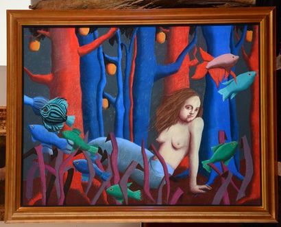 SCOTT, Louise (1936-)
La petite sirène
Pastel
Signée...