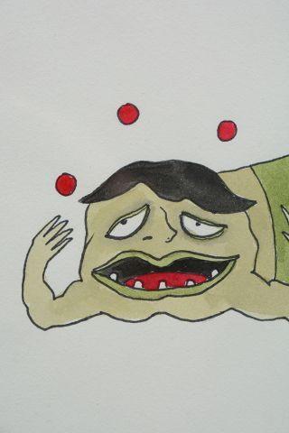DZAMA, Marcel (1974-)
Enfant et limace
Aquarelle...