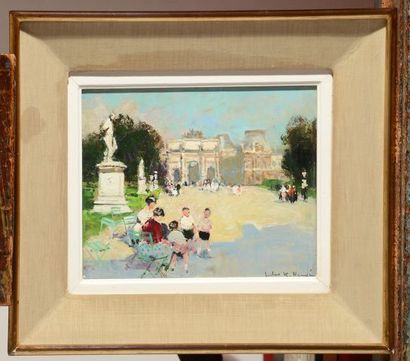 HERVÉ, Jules René (1887-1981)
Au parc, Paris
Huile...