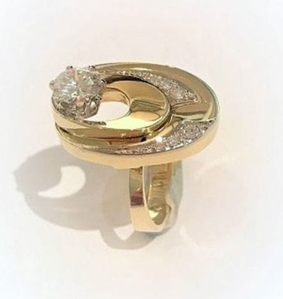 BAGUE OR 14K DIAMANTS
Bague en or jaune 14K,...