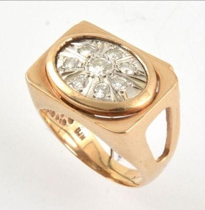 BAGUE OR 10K ET 14K DIAMANTS
Bague d'homme...