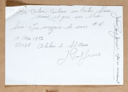 JÉRÔME, Jean-Paul (1928-2004)


Untitled


Collage


Signed...
