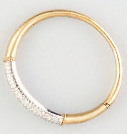 Bracelet en or jaune 14K (poinçonnée) et...