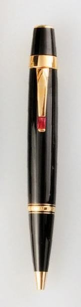MONT BLANC
Stylo bille en résine noire et...