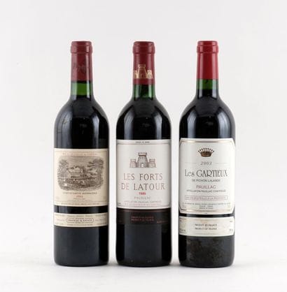 Sélection de Vins de Pauillac - 3 boutei...