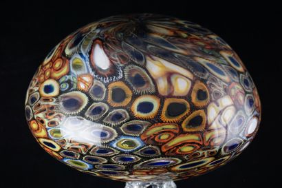 Large MURANO lamp with MILLEFIORI globe which...