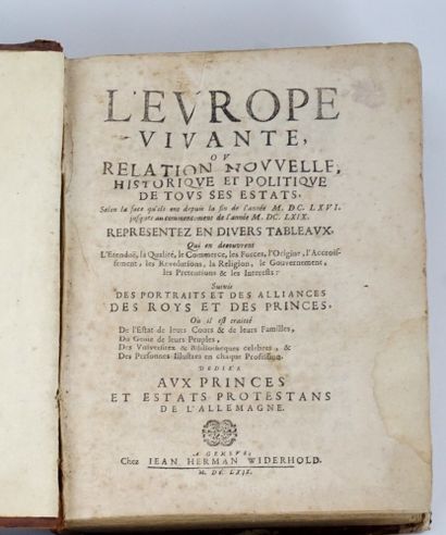 CHAPPUZEAU, Samuel Two volumes in French....