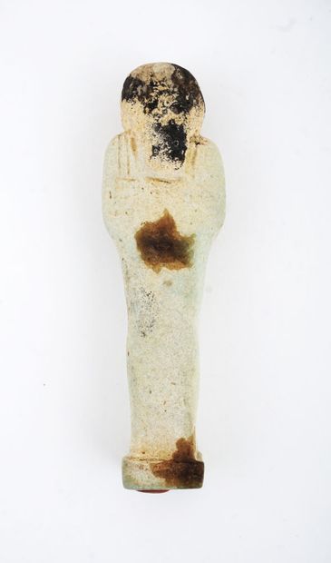 Five Egyptian funerary statuettes (Shabtis),...