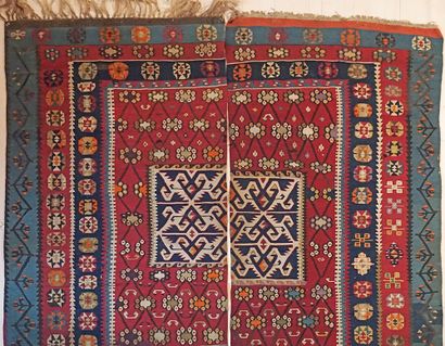 Pair of Central Anatolian Kilim rugs made...