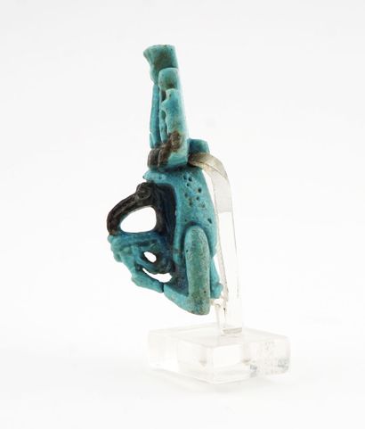 Fragmented faience amulet of the Egyptian...