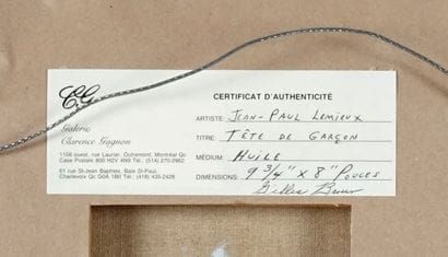 LEMIEUX, Jean Paul (1904-1990) 