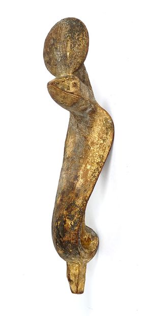 Egyptian wooden Uraeus, Ptolemaic period...
