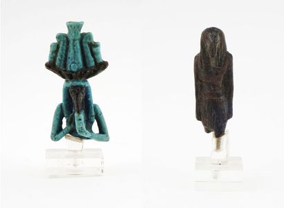 Fragmented faience amulet of the Egyptian...