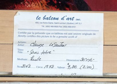 LE SAUTEUR, Claude (1926-2007)

