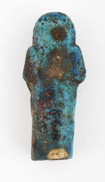 Five Egyptian funerary statuettes (Shabtis),...