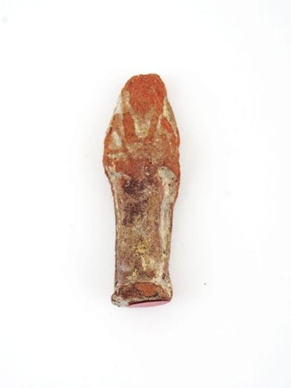 Five Egyptian funerary statuettes (Shabtis),...