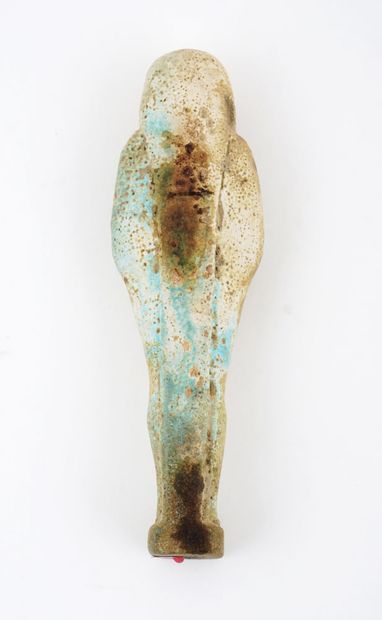 Five Egyptian funerary statuettes (Shabtis),...
