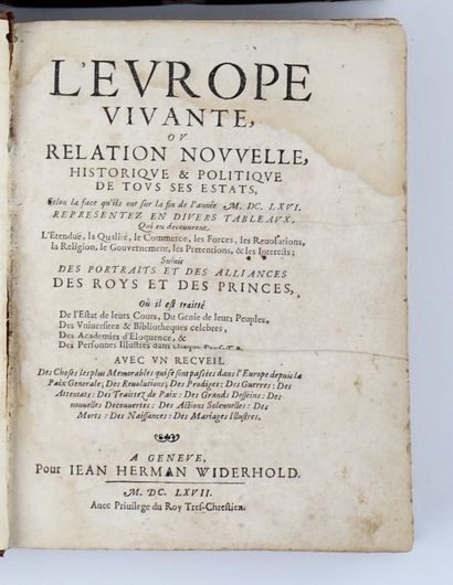 CHAPPUZEAU, Samuel Two volumes in French....